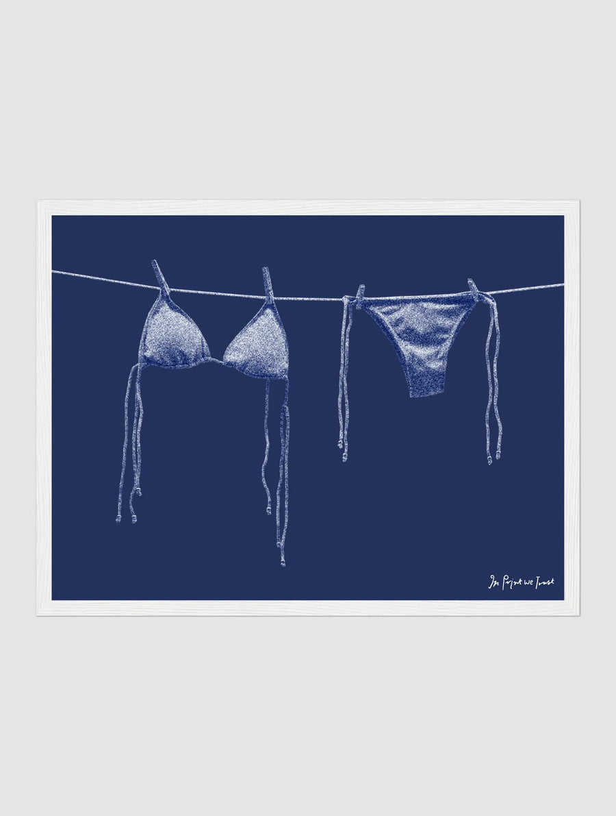 air dry framed art print - In Print We Trust