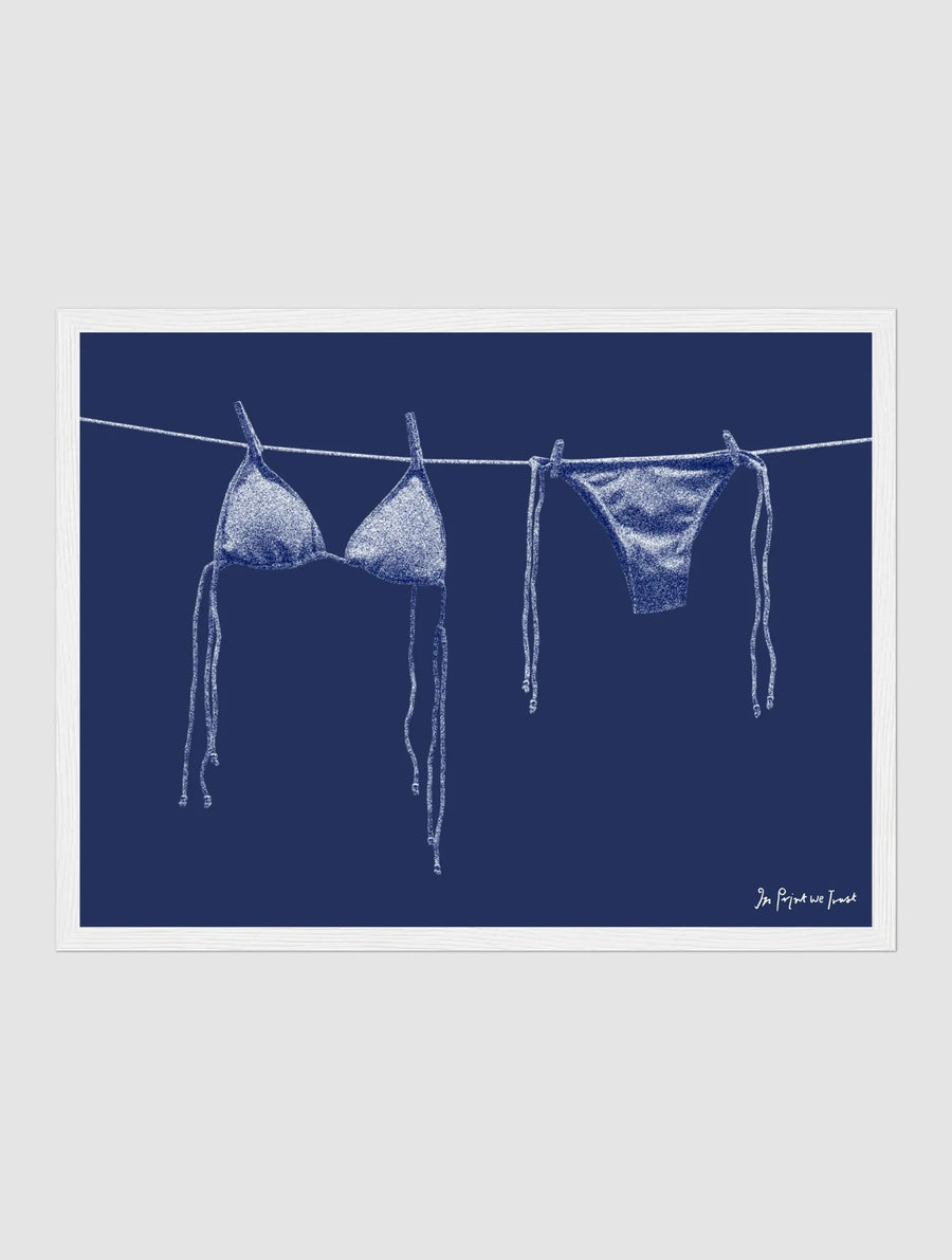 air dry framed art print - In Print We Trust