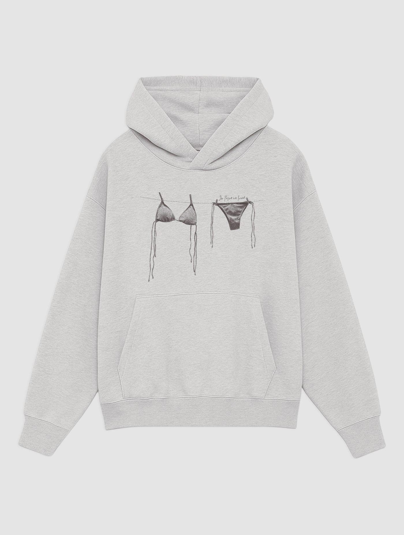 air dry grey hoodie - In Print We Trust