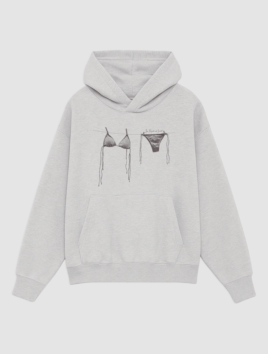 air dry grey hoodie - In Print We Trust