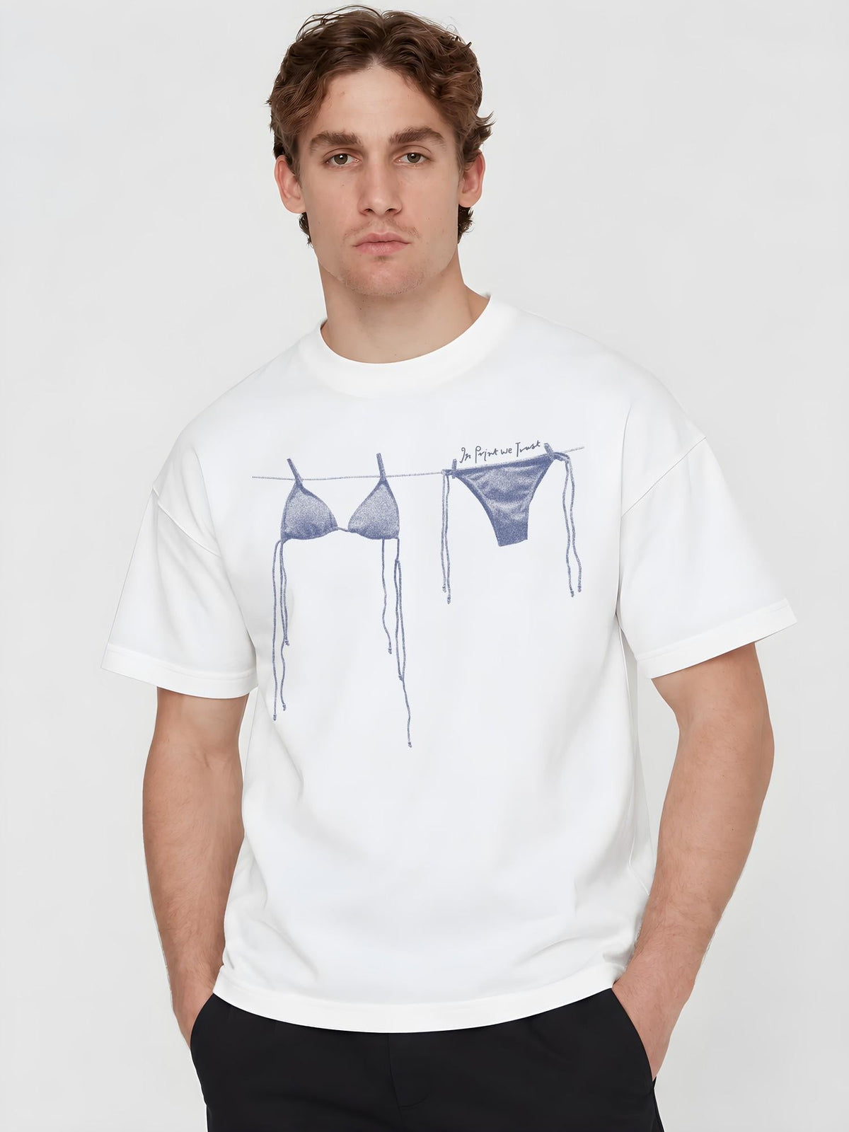 air dry heavyweight tee - In Print We Trust