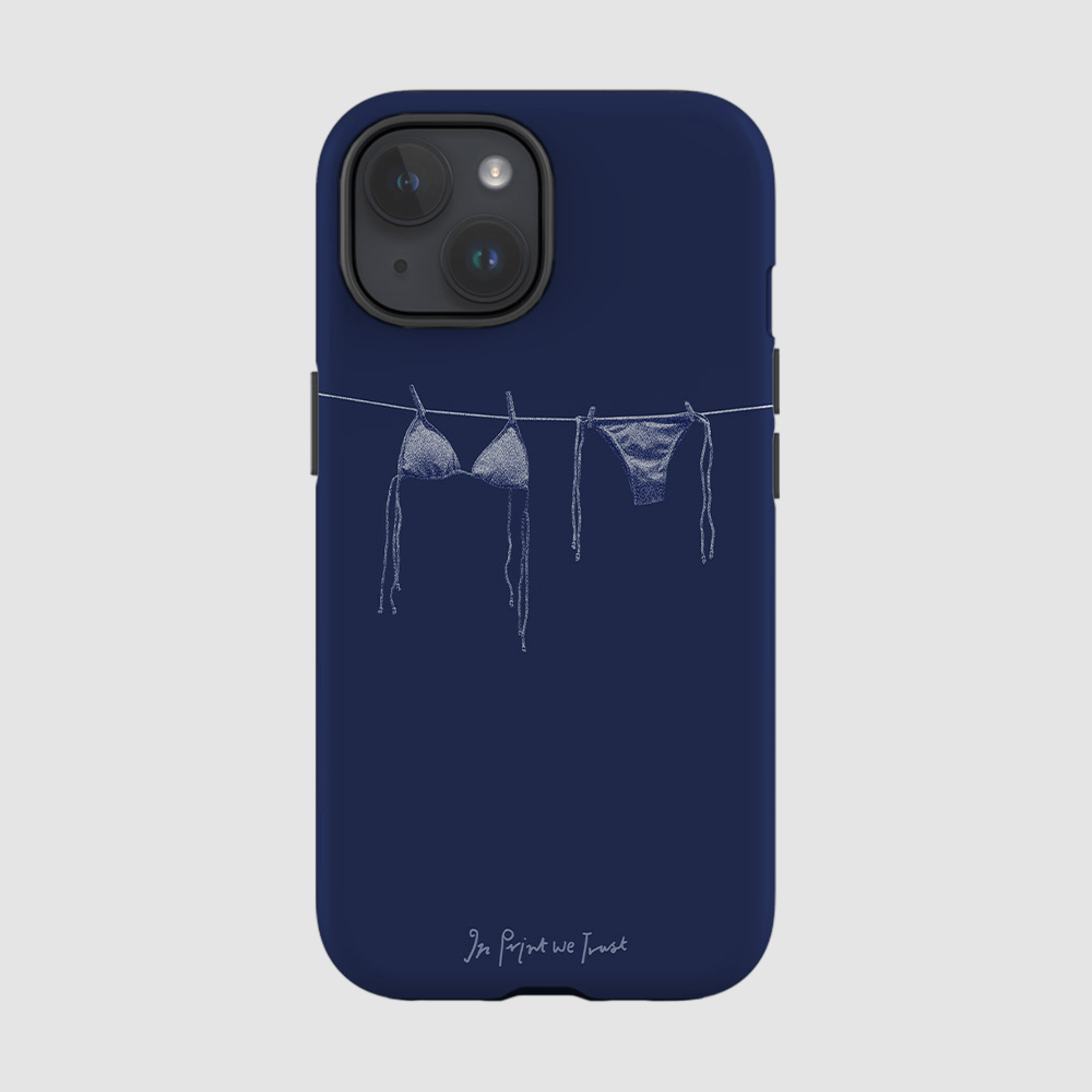 air dry tough iPhone case - In Print We Trust