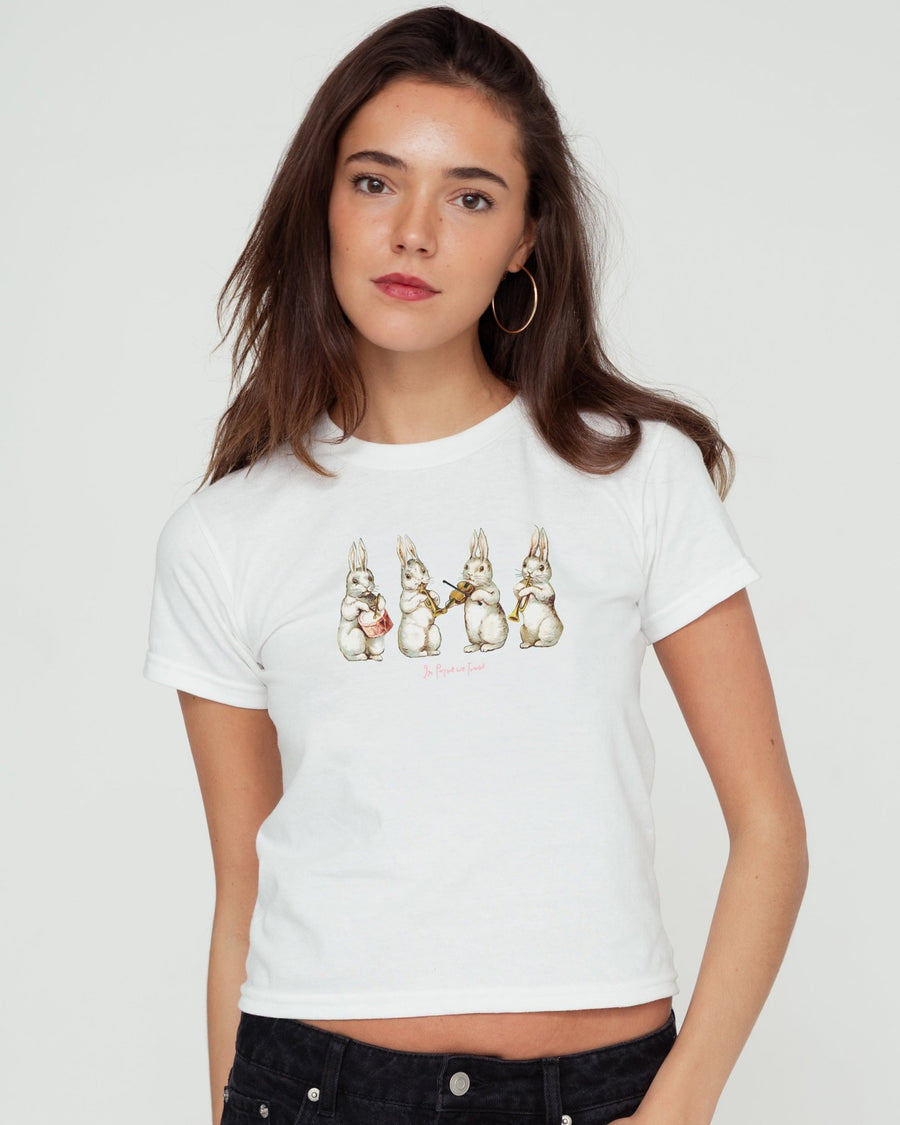 all that jazz baby tee - In Print We Trust