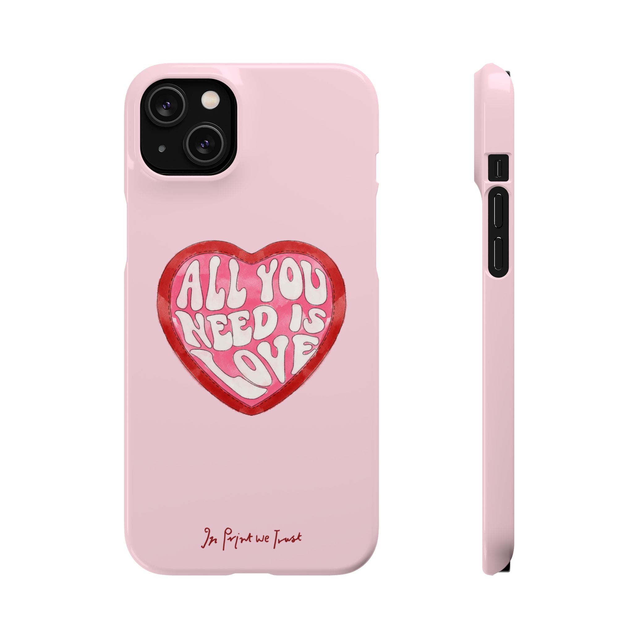 all you need is love iPhone case - In Print We Trust