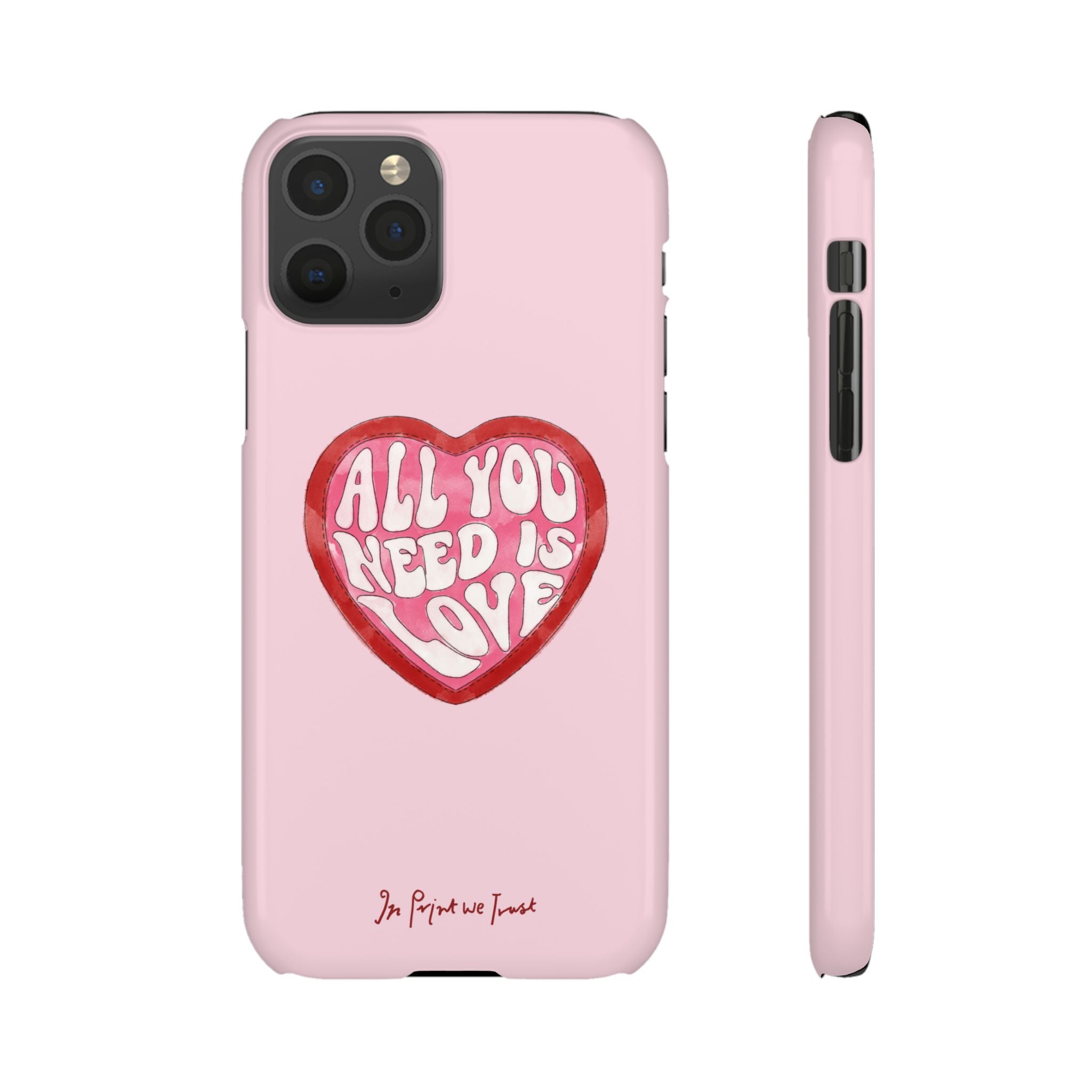 all you need is love iPhone case - In Print We Trust