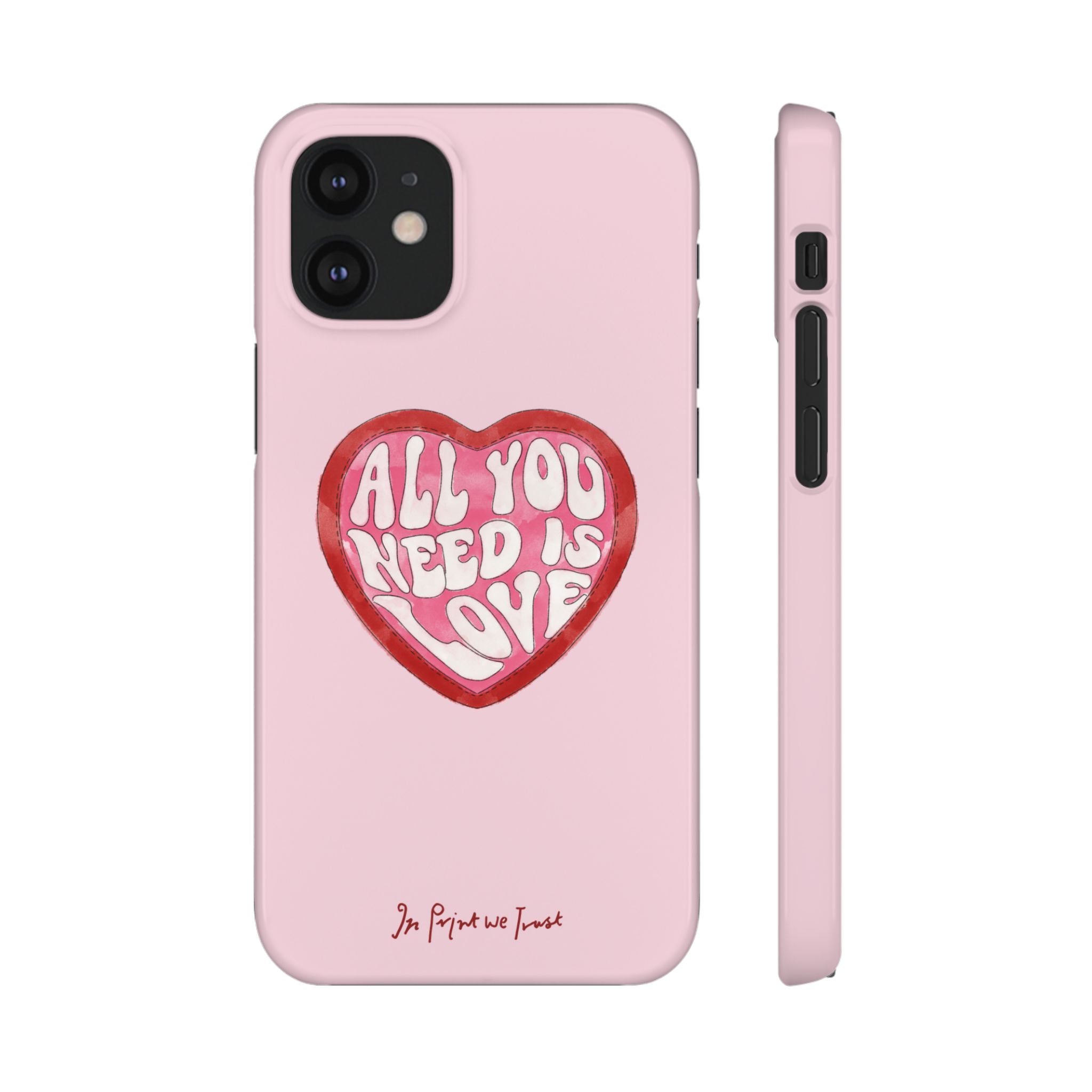 all you need is love iPhone case - In Print We Trust