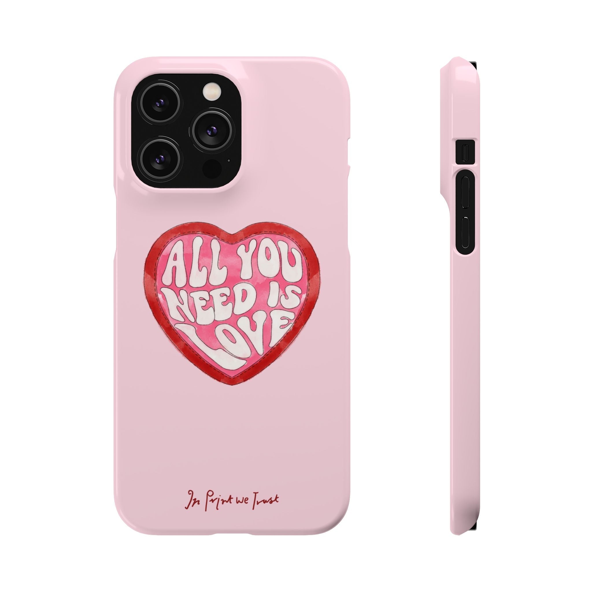 all you need is love iPhone case - In Print We Trust