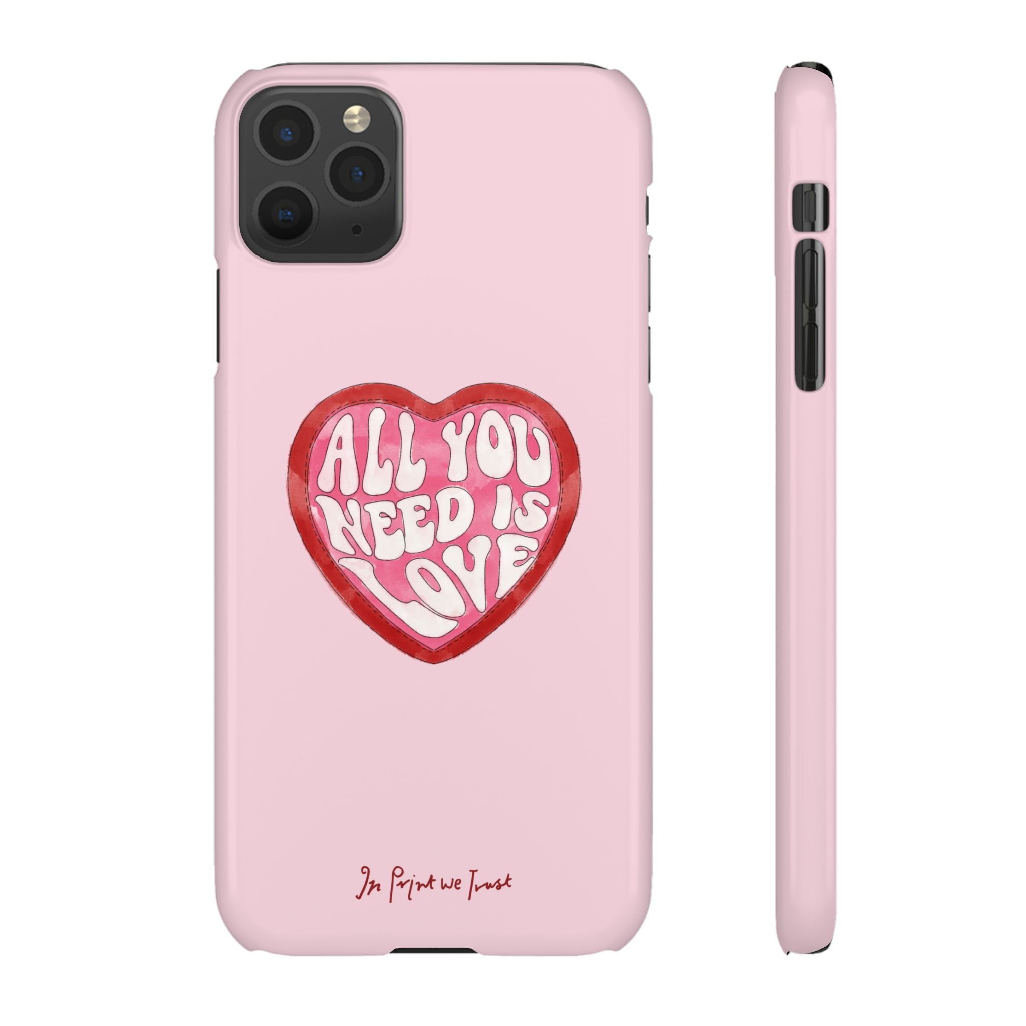 all you need is love iPhone case - In Print We Trust