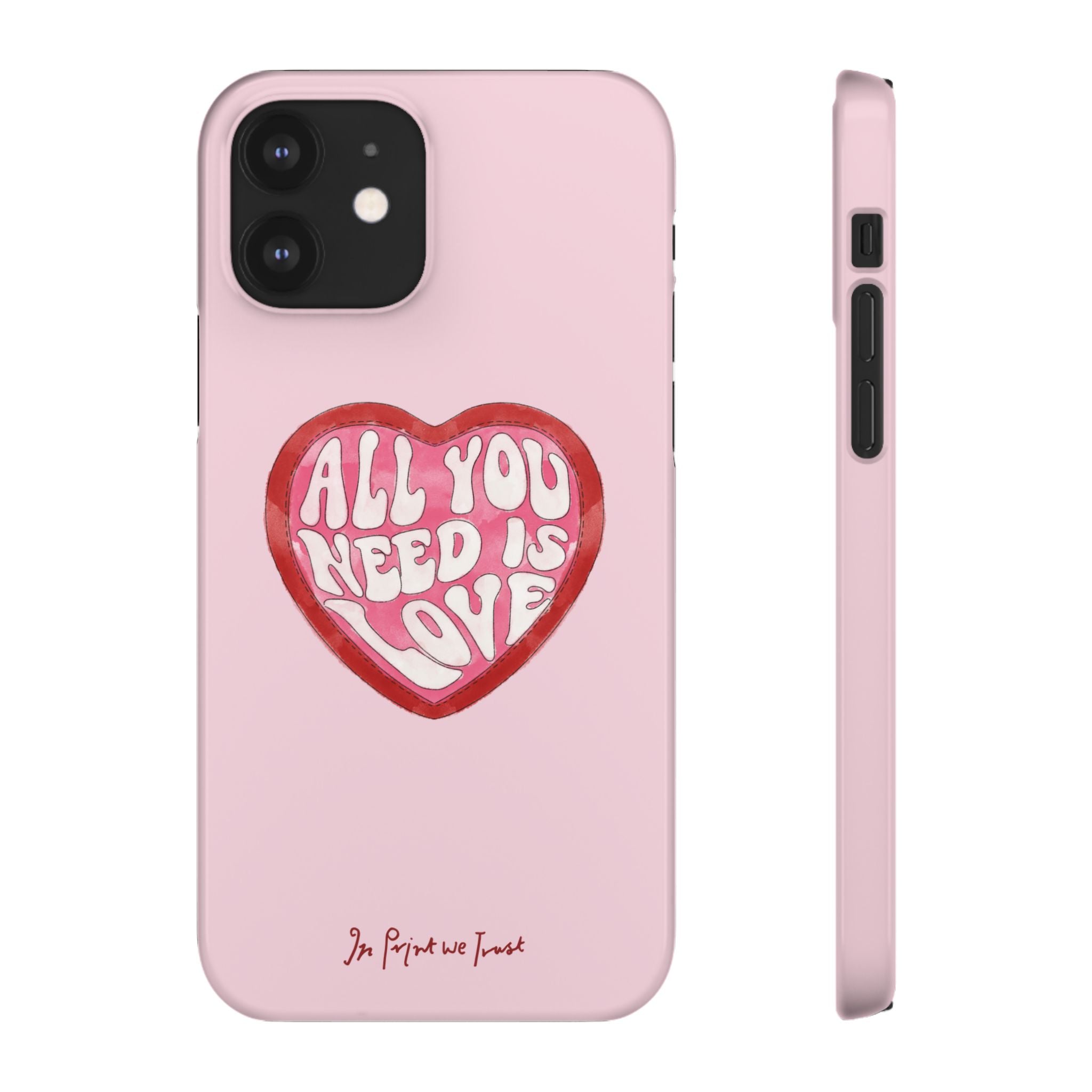 all you need is love iPhone case - In Print We Trust