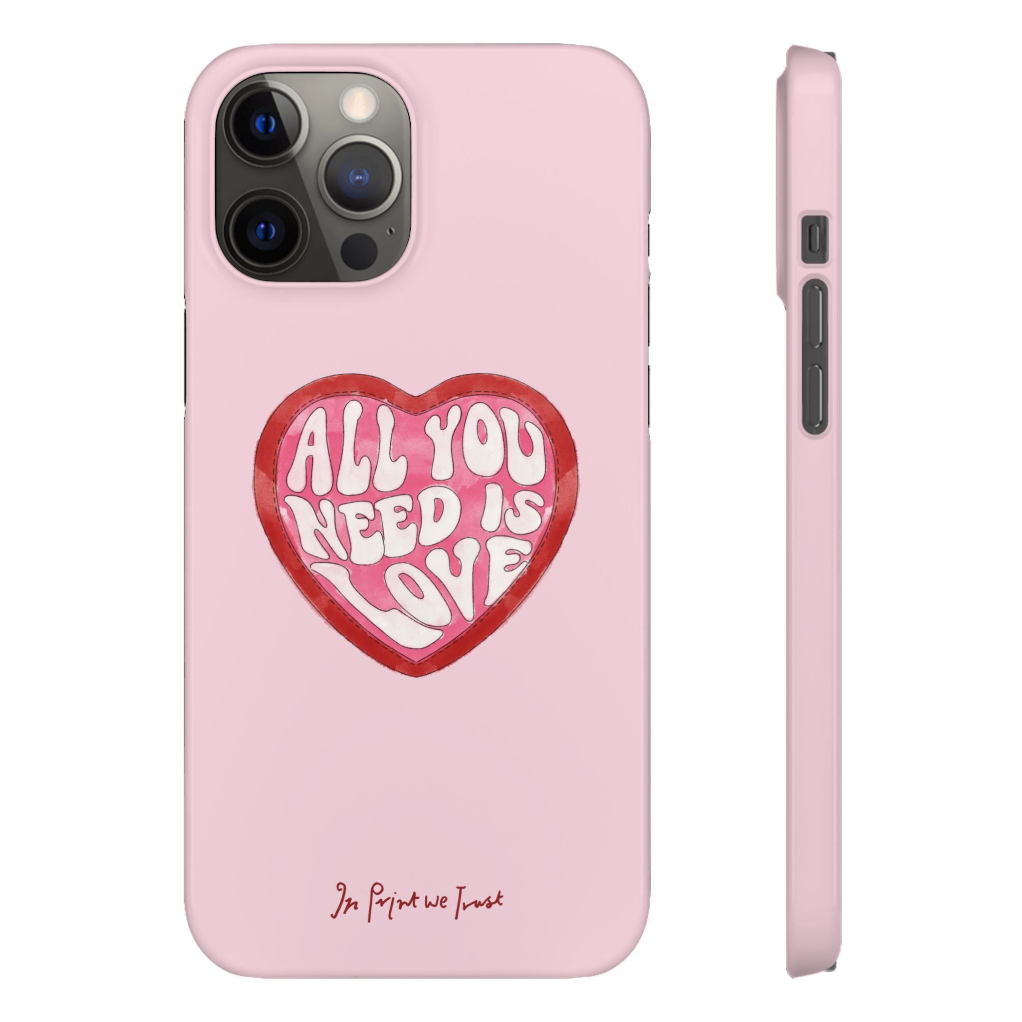 all you need is love iPhone case - In Print We Trust