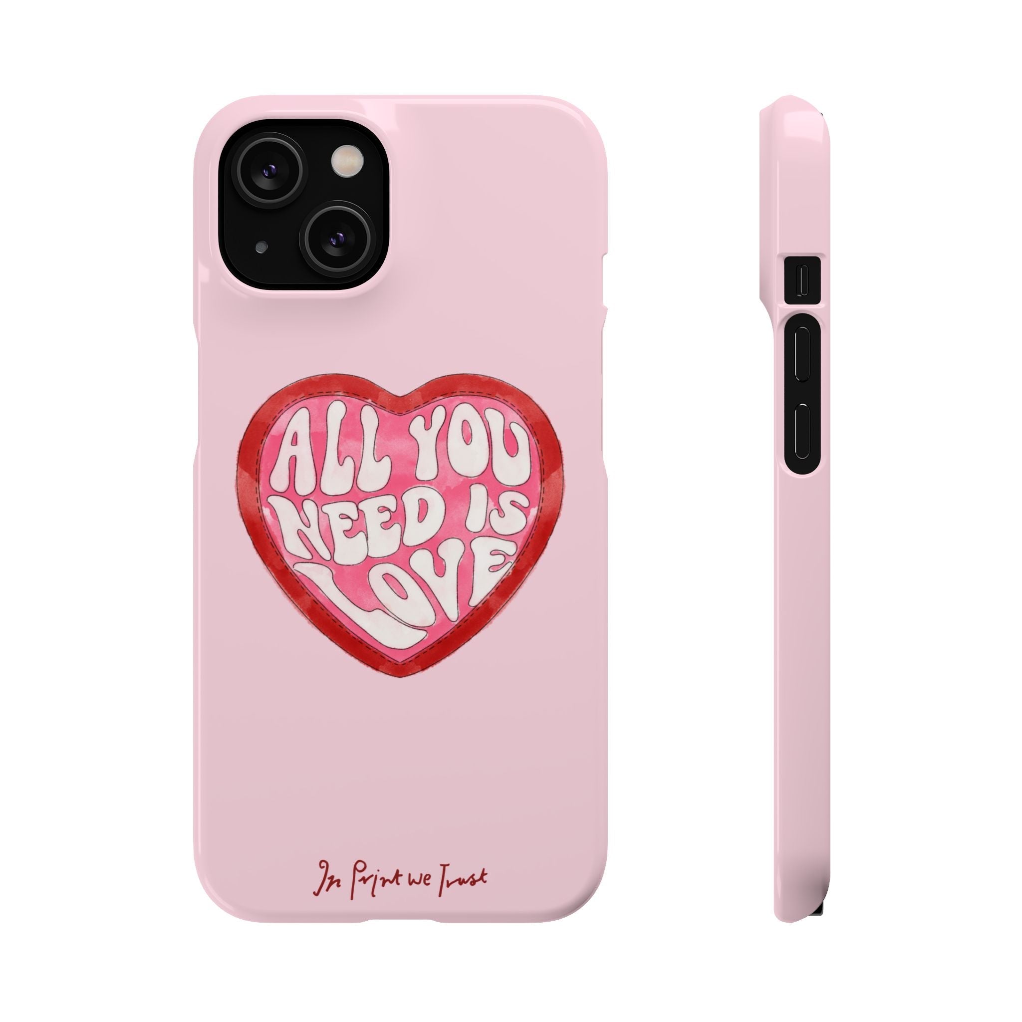 all you need is love iPhone case - In Print We Trust