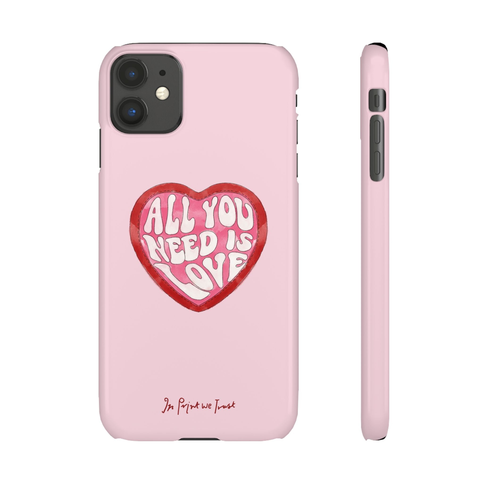 all you need is love iPhone case - In Print We Trust