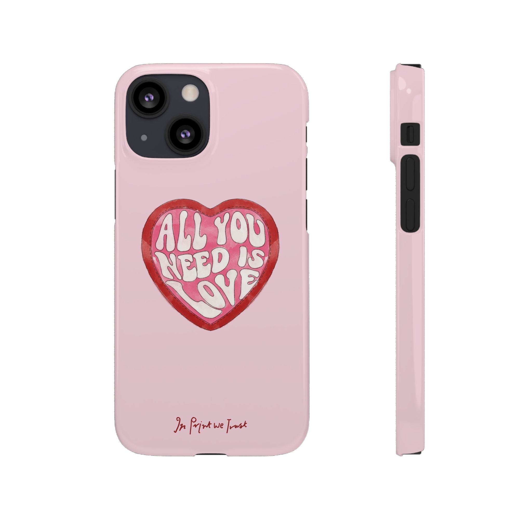 all you need is love iPhone case - In Print We Trust