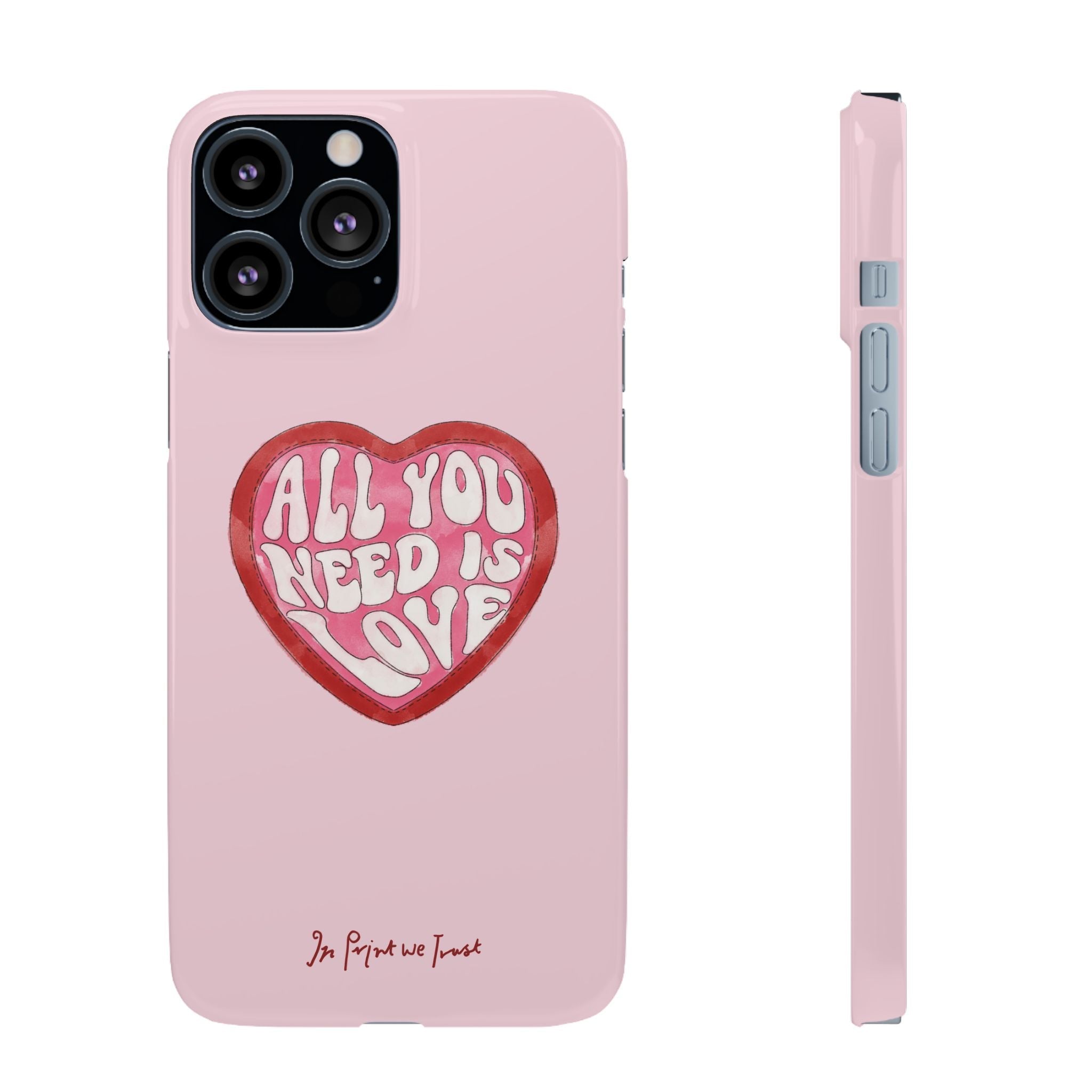 all you need is love iPhone case - In Print We Trust