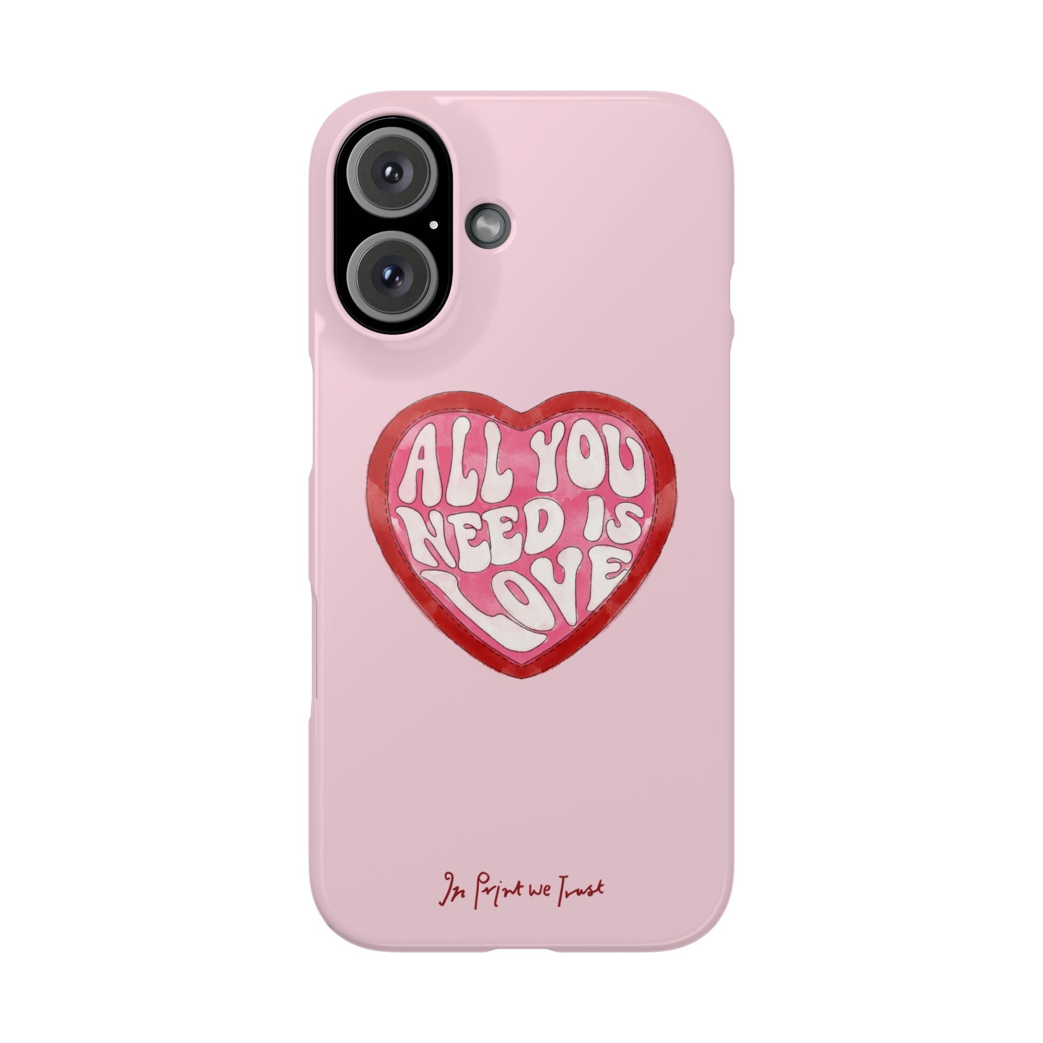 all you need is love iPhone case - In Print We Trust