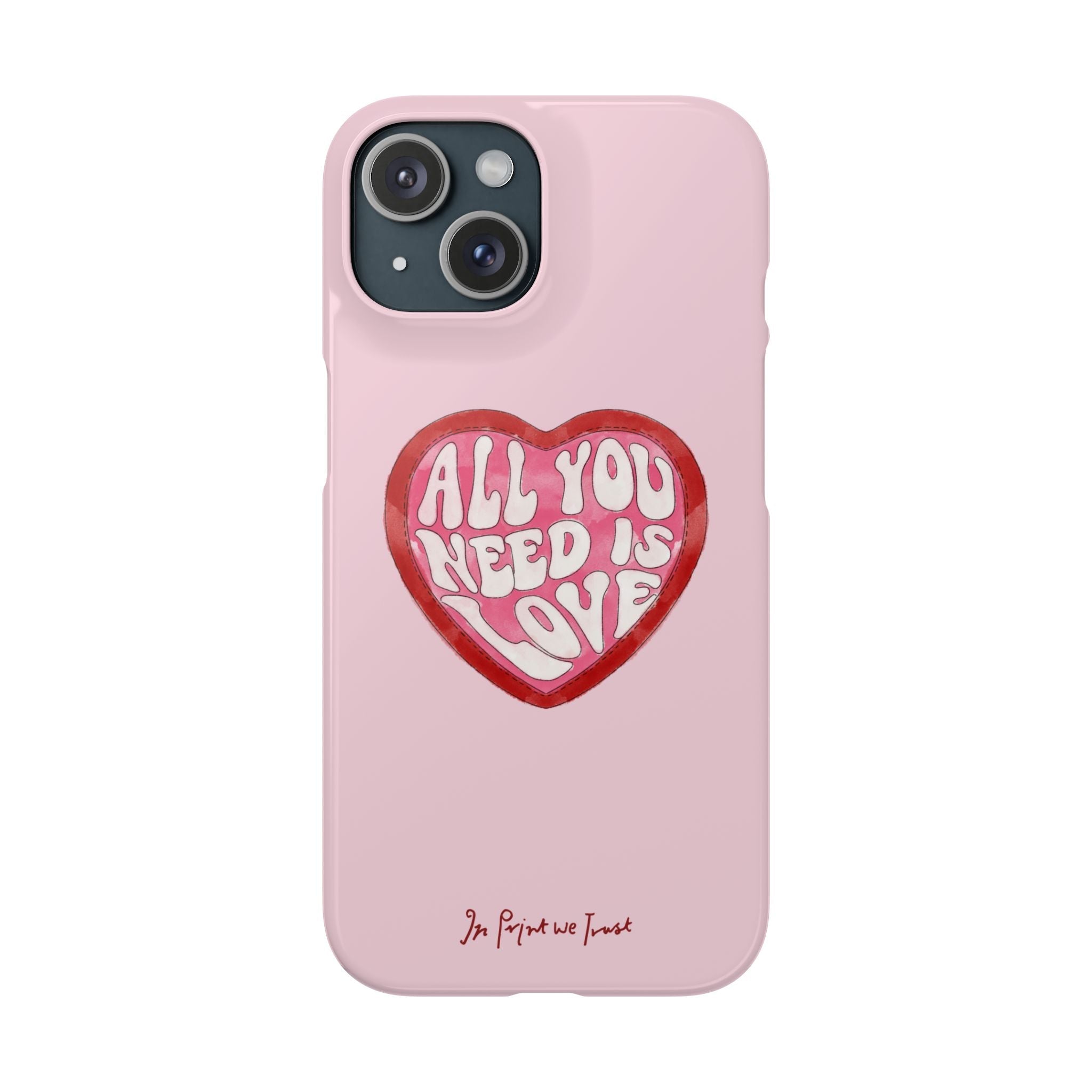 all you need is love iPhone case - In Print We Trust