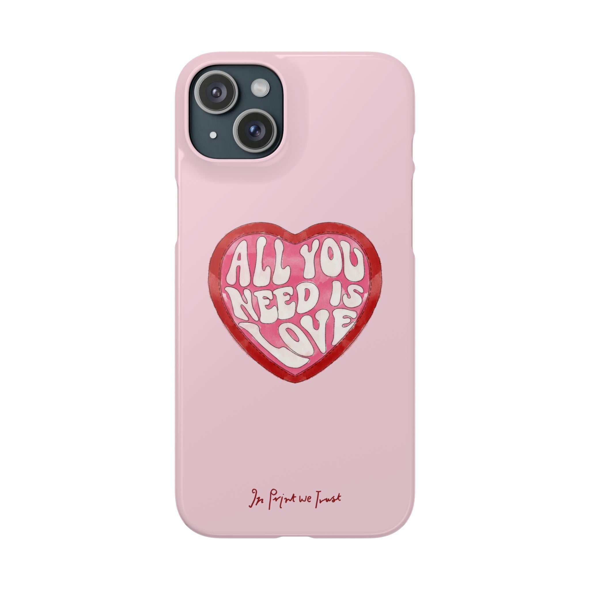 all you need is love iPhone case - In Print We Trust