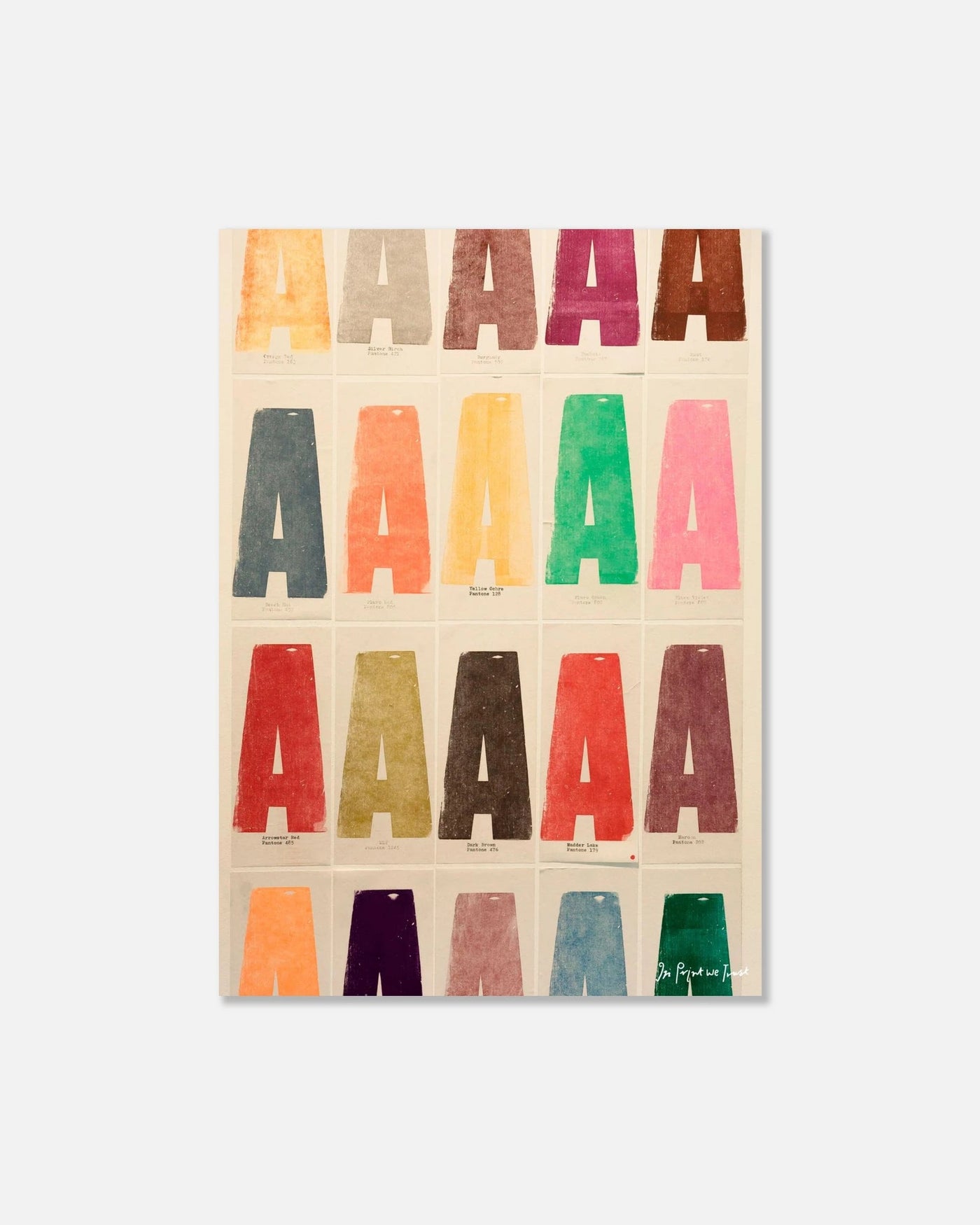 alphabet print - In Print We Trust