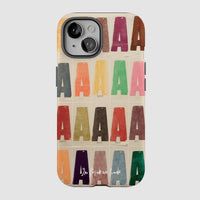 alphabet tough iPhone case - In Print We Trust