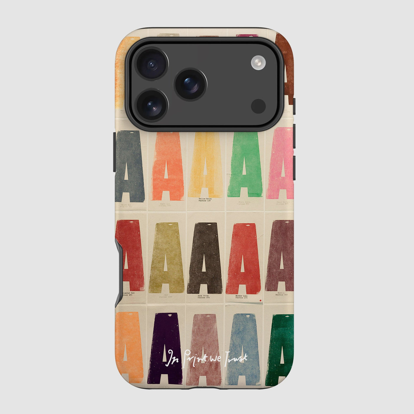 alphabet tough iPhone case - In Print We Trust