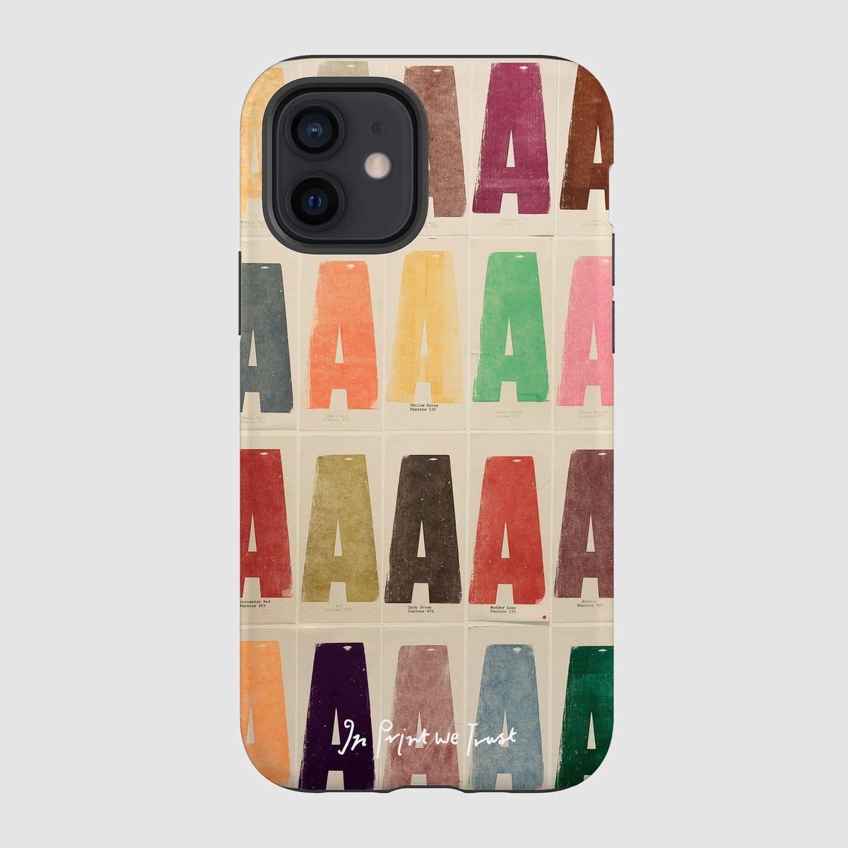 alphabet tough iPhone case - In Print We Trust