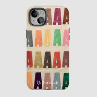 alphabet tough iPhone case - In Print We Trust