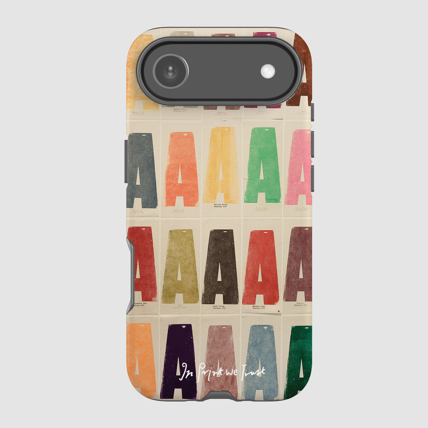 alphabet tough iPhone case - In Print We Trust
