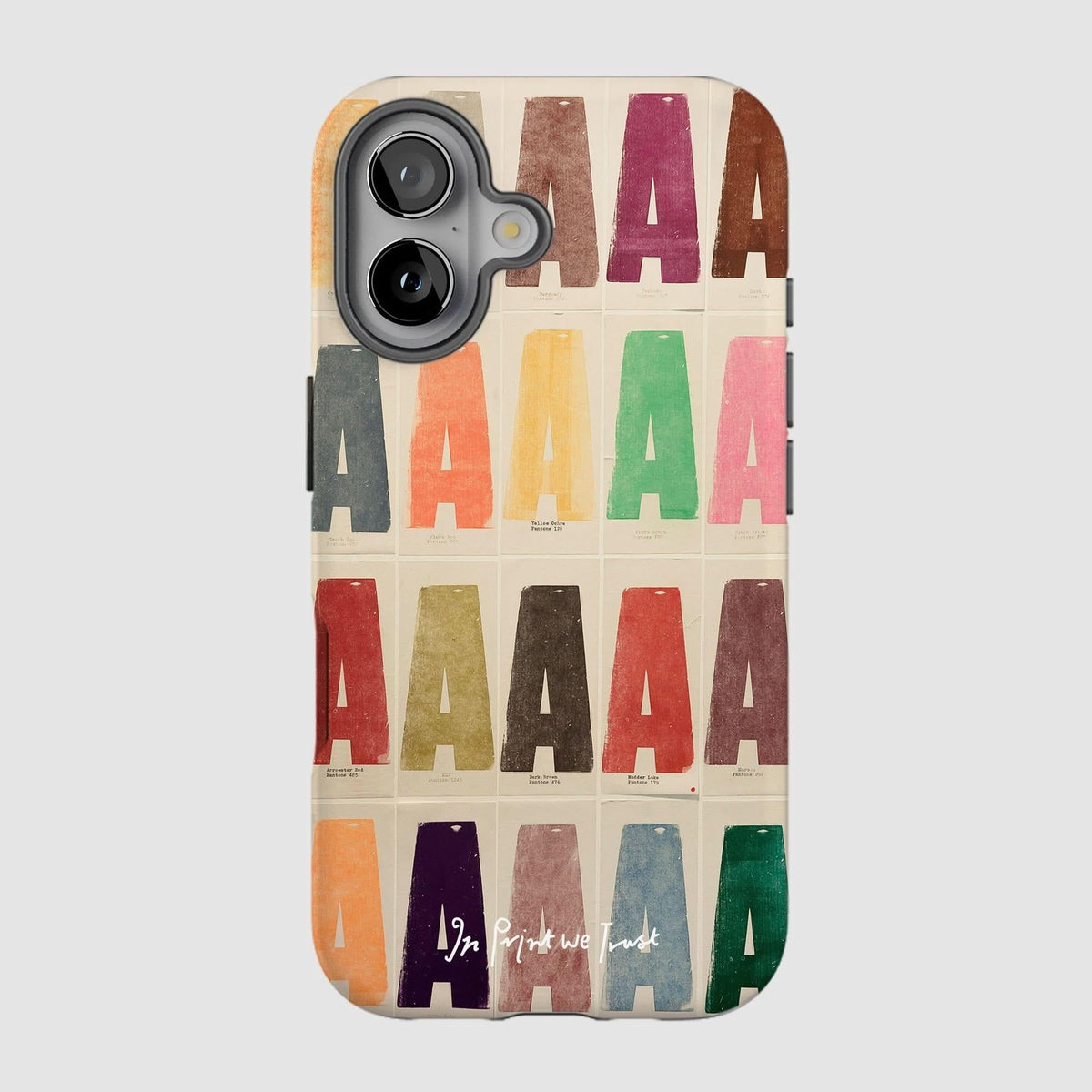 alphabet tough iPhone case - In Print We Trust