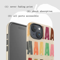 alphabet tough iPhone case - In Print We Trust