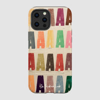 alphabet tough iPhone case - In Print We Trust