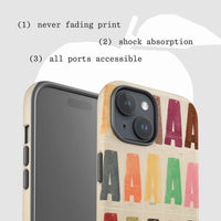alphabet tough iPhone case - In Print We Trust