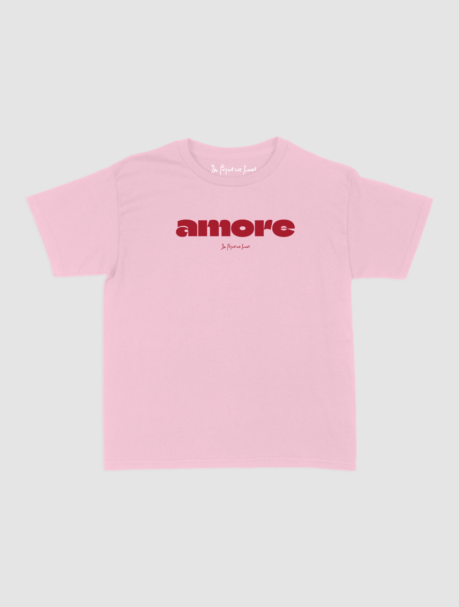 amore baby tee - In Print We Trust