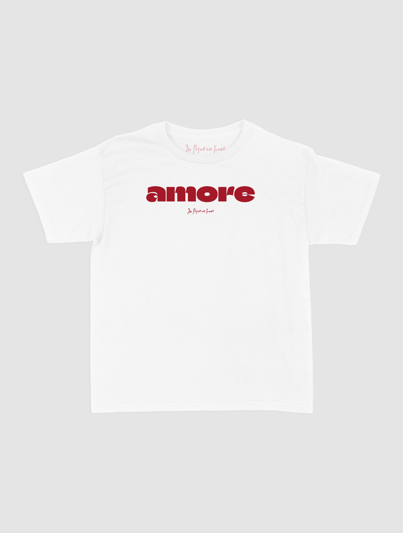 amore baby tee - In Print We Trust
