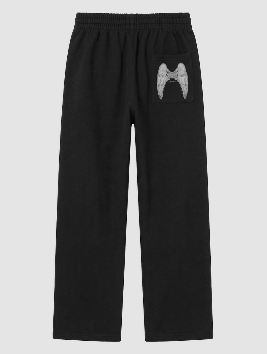 angel black sweatpants - In Print We Trust