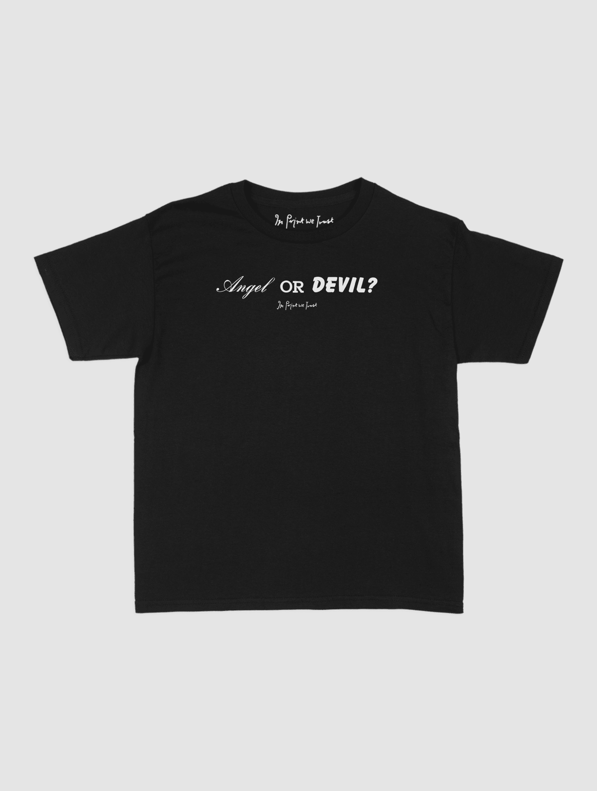 angel or devil baby tee