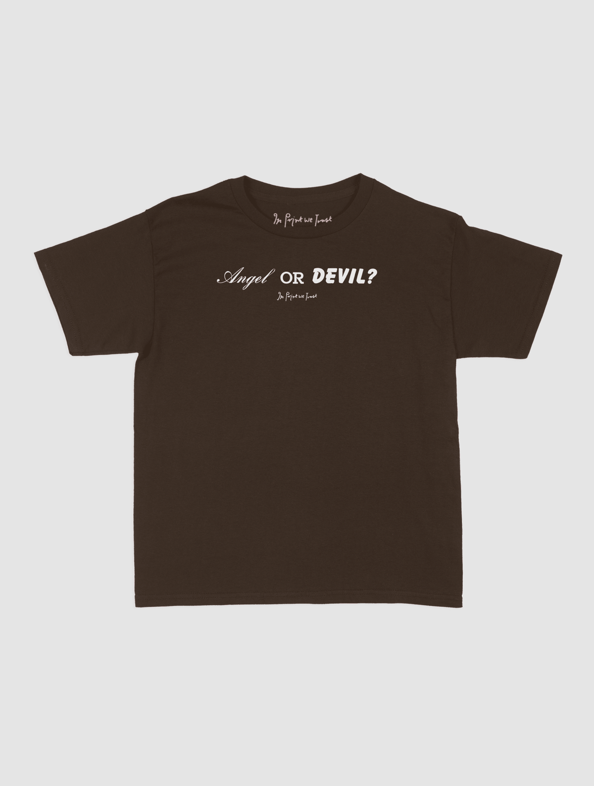 angel or devil baby tee