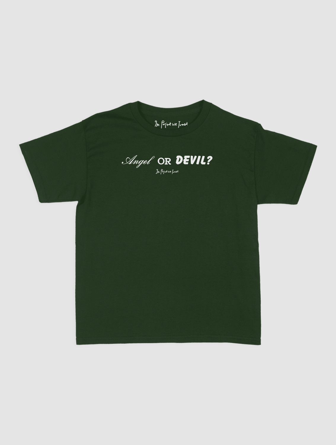 angel or devil baby tee
