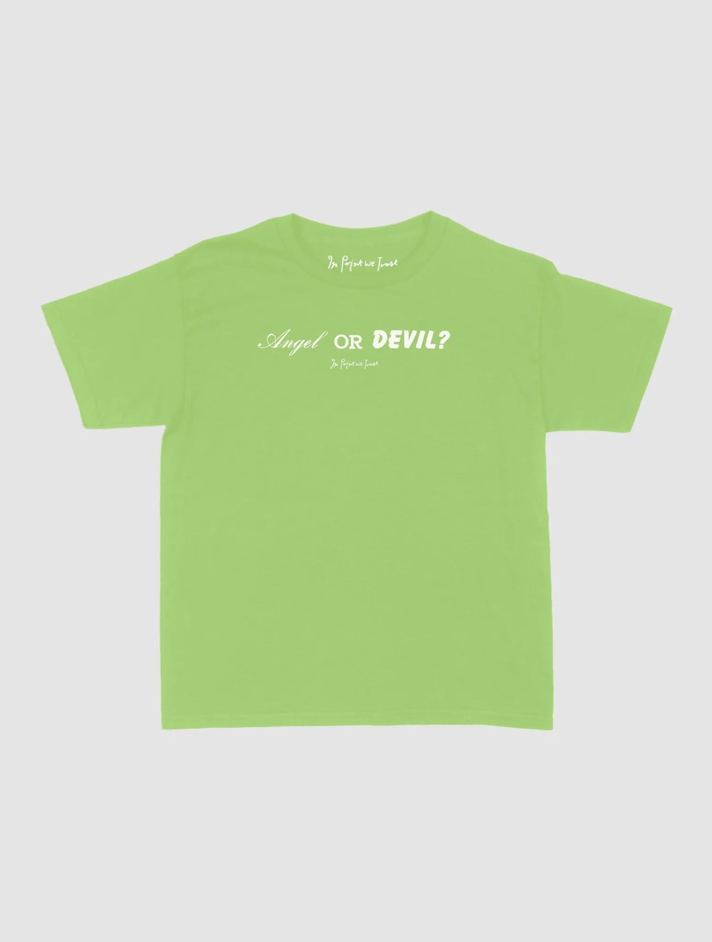 angel or devil baby tee - In Print We Trust