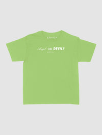 angel or devil baby tee - In Print We Trust
