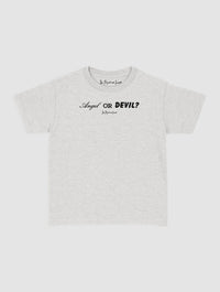 angel or devil baby tee - In Print We Trust