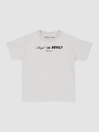 angel or devil baby tee - In Print We Trust