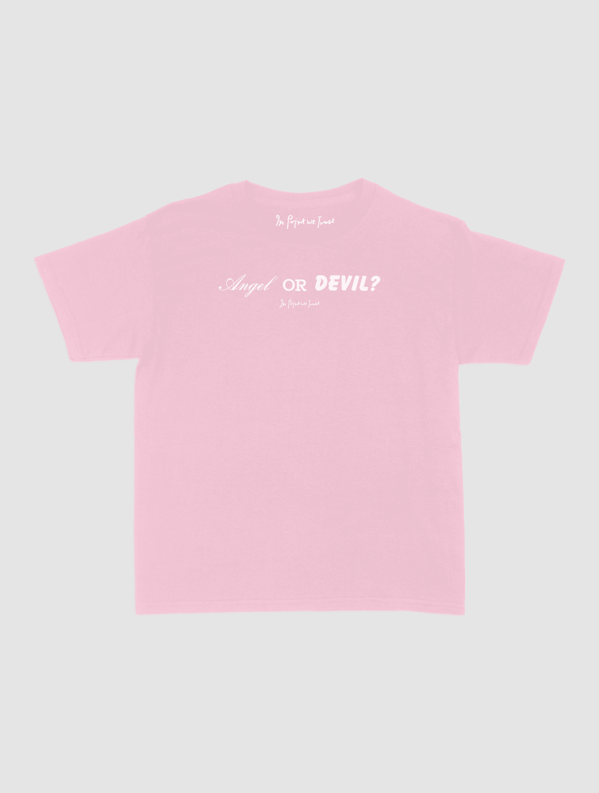 angel or devil baby tee