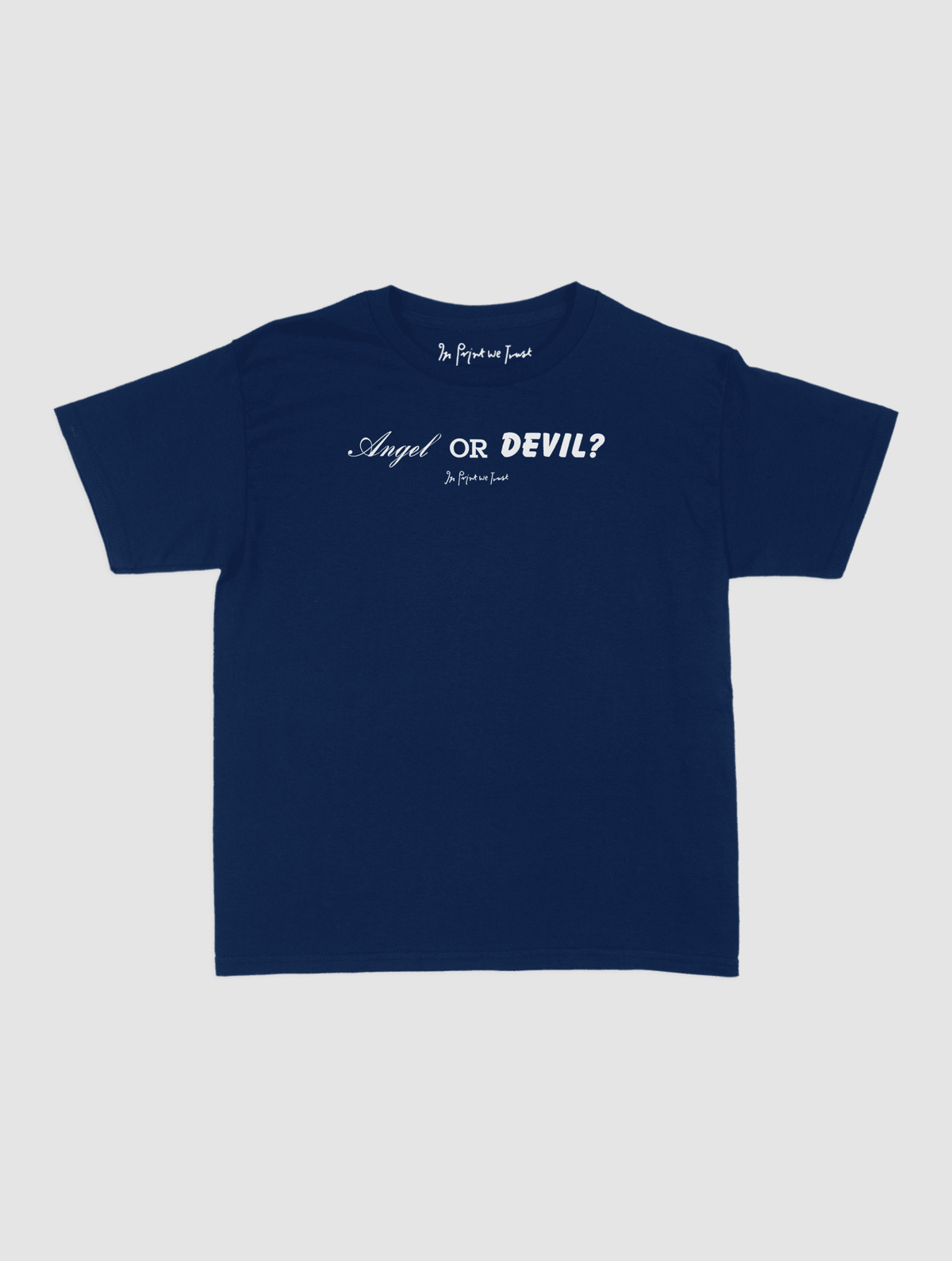 angel or devil baby tee