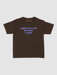 angels are real baby tee - In Print We Trust