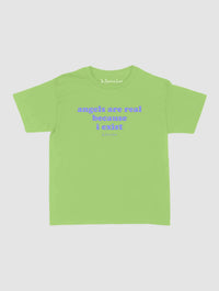 angels are real baby tee - In Print We Trust