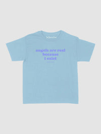 angels are real baby tee - In Print We Trust