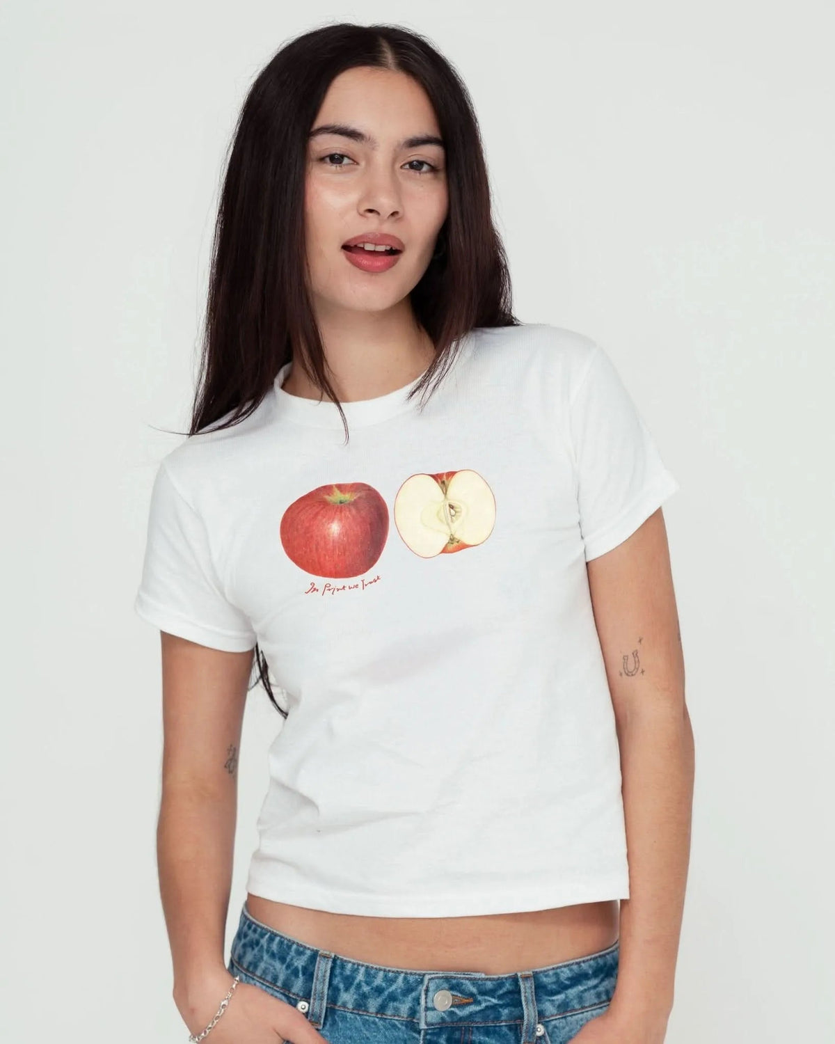 apples baby tee - In Print We Trust