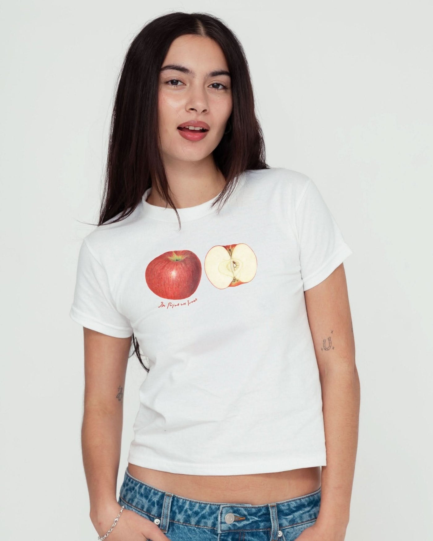 apples baby tee - In Print We Trust