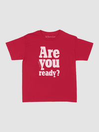are you ready? baby tee - In Print We Trust