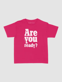 are you ready? baby tee - In Print We Trust